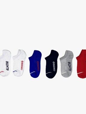 Converse 6-PK Lightweight No-Show Socks
